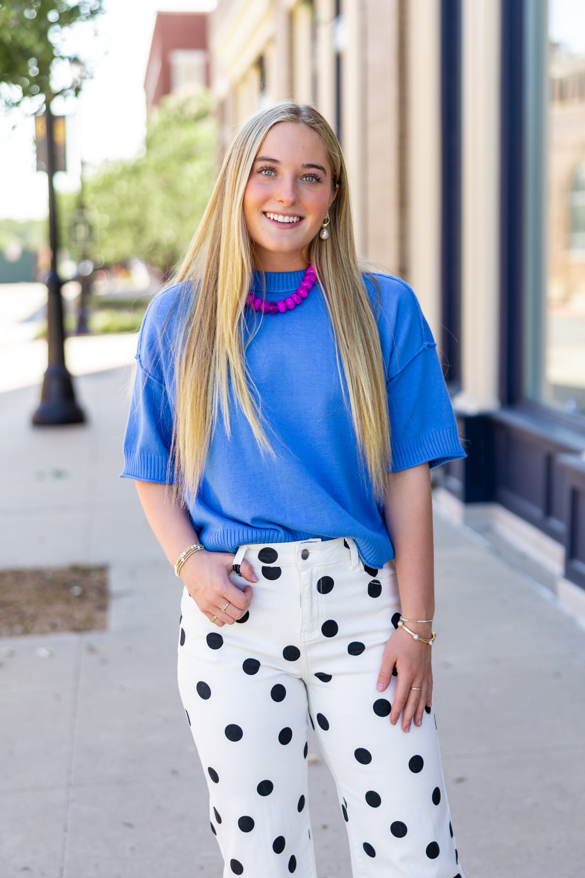 Blue Boxy Sweater