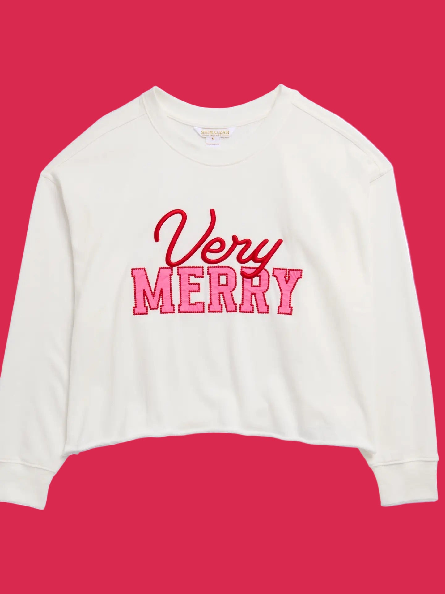 Very MERRY Chenille Script Sweatshirt