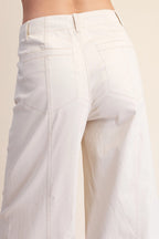 Ecru Front Seam Pant