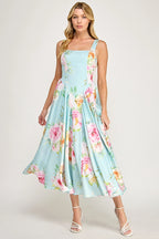 Pastel Garden Midi Dress